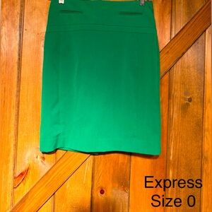 Express pencil skirt. Green. Size 0